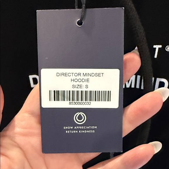 NWT Monat Black Hoodie with White Logo size small - Picture 5 of 8